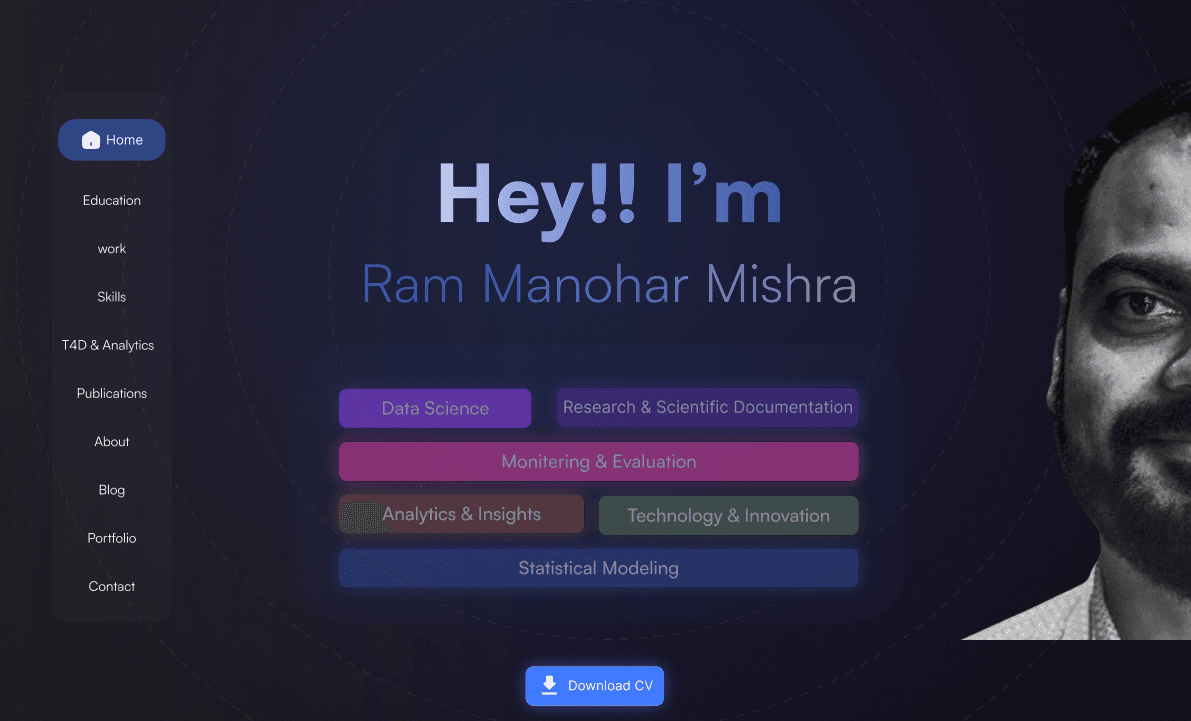 Mr.Ram Manohar Mishra Portfolio Concept Figma
